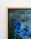 Blue, Green Sea Bed  - FRAMED in OAK