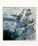 Blue Sinkhole (Diptych) - Framed in Oak, White.