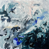 Blue Sinkhole (Diptych) - Framed in Oak, White.