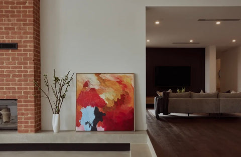 Red Lipstick - CANVAS only, Rolled