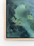 Green Sea Bed - Framed in Oak