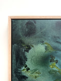 Green Sea Bed - Framed in Oak