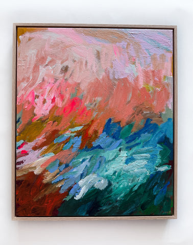 Washed in colour - Framed in Oak