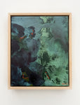 Green Sea Bed 2 - Framed in Oak