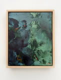 Green Sea Bed 2 - Framed in Oak