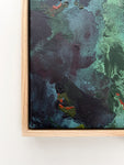 Green Sea Bed 2 - Framed in Oak