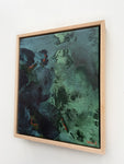 Green Sea Bed 2 - Framed in Oak