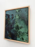 Green Sea Bed 2 - Framed in Oak