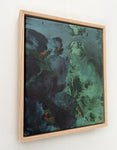 Green Sea Bed 2 - Framed in Oak