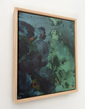 Green Sea Bed 2 - Framed in Oak