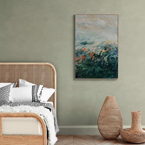 Among the wild pines - Framed in Oak