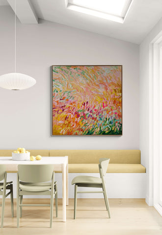 Sitting in spring - FRAMED in OAK