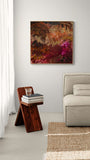 Inferno Bloom - FRAMED in OAK