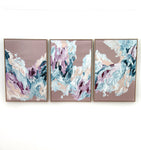 Rolling Dreams (Triptych) - FRAMED in OAK