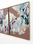 Rolling Dreams (Triptych) - FRAMED in OAK