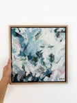 Snow Days - Linen, Framed in OAK