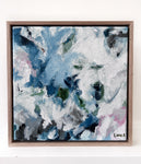 Snow Days - Linen, Framed in OAK