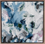 Snow Days - Linen, Framed in OAK