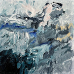 Blue Sinkhole (Diptych) - Framed in Oak, White.