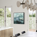 Storm in our Yard - FRAMED in Black Oak