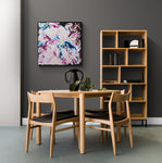 Electric Heart - FRAMED in Black Oak
