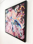 Electric Heart - FRAMED in Black Oak