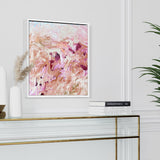 Evening Latte - Framed in Oak, White.
